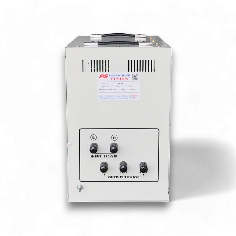 Ổn Áp 1 Pha 10KVA FUSHIN Dải 130V~250V Ra 110V-220V - Hình thực tế 4