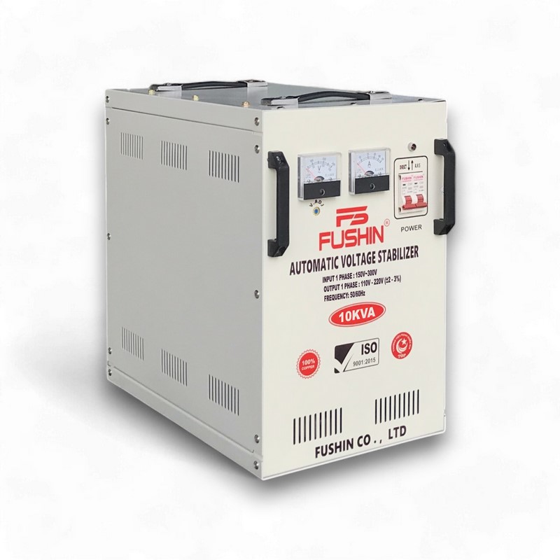 Ổn Áp 1 Pha 10KVA FUSHIN Dải 150V~250V Dành Cho Năng Lượng Mặt Trời - Hình 2