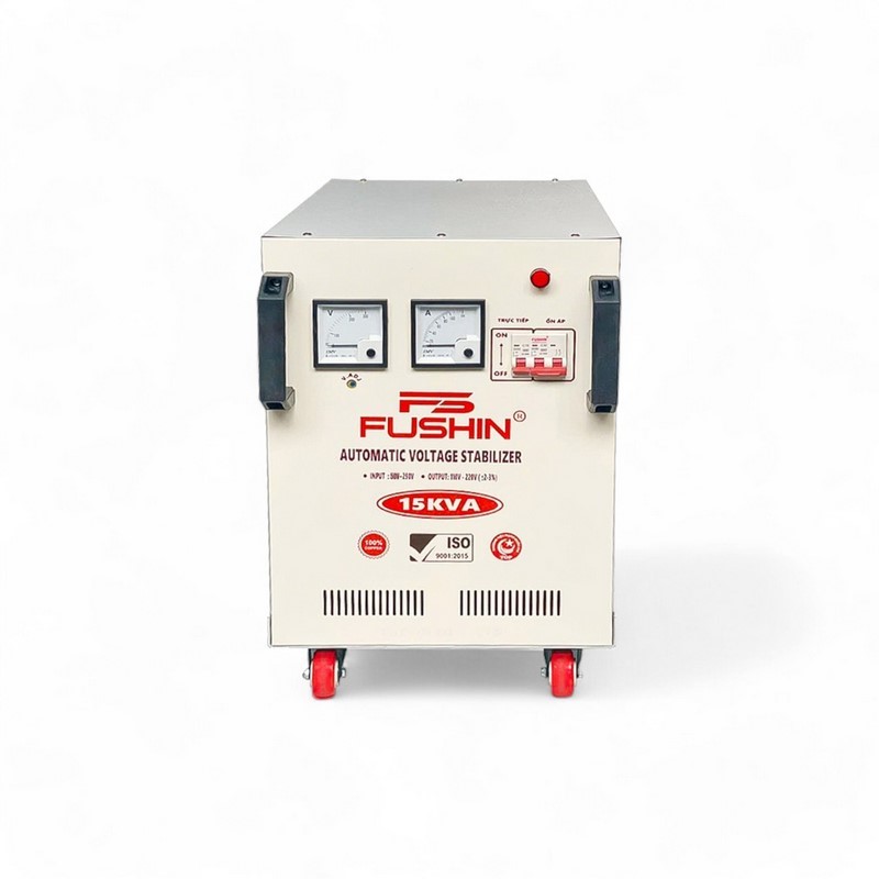 Ổn Áp 1 Pha 15KVA FUSHIN Dải 50V~250V Ra 110V-220V – Hình ảnh sản phẩm thực tế 1