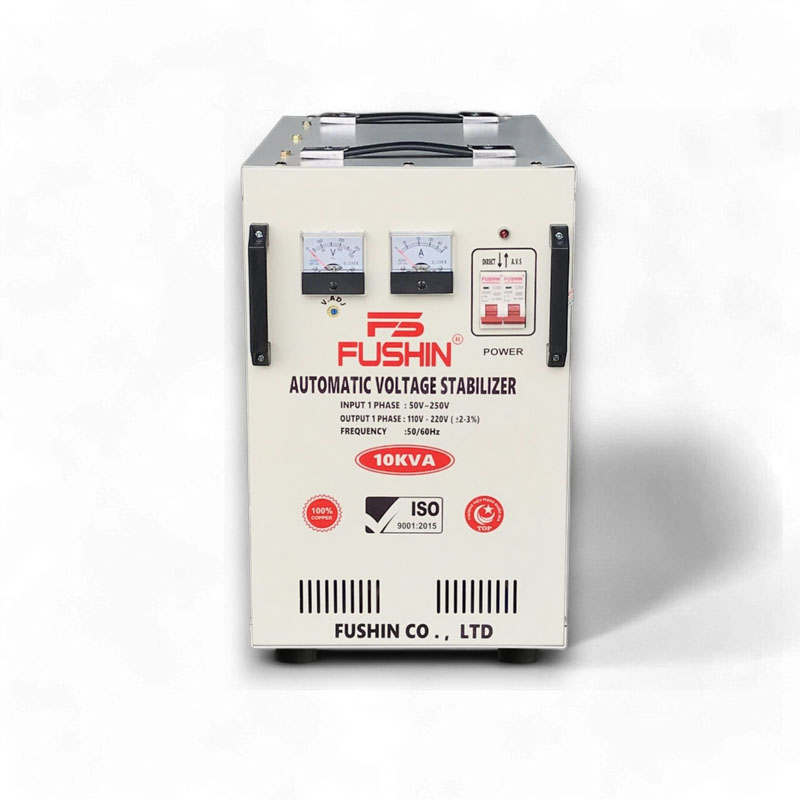 Ổn Áp 1 Pha 10KVA FUSHIN Dải 50V~250V Ra 110V-220V – Hình ảnh sản phẩm thực tế 1