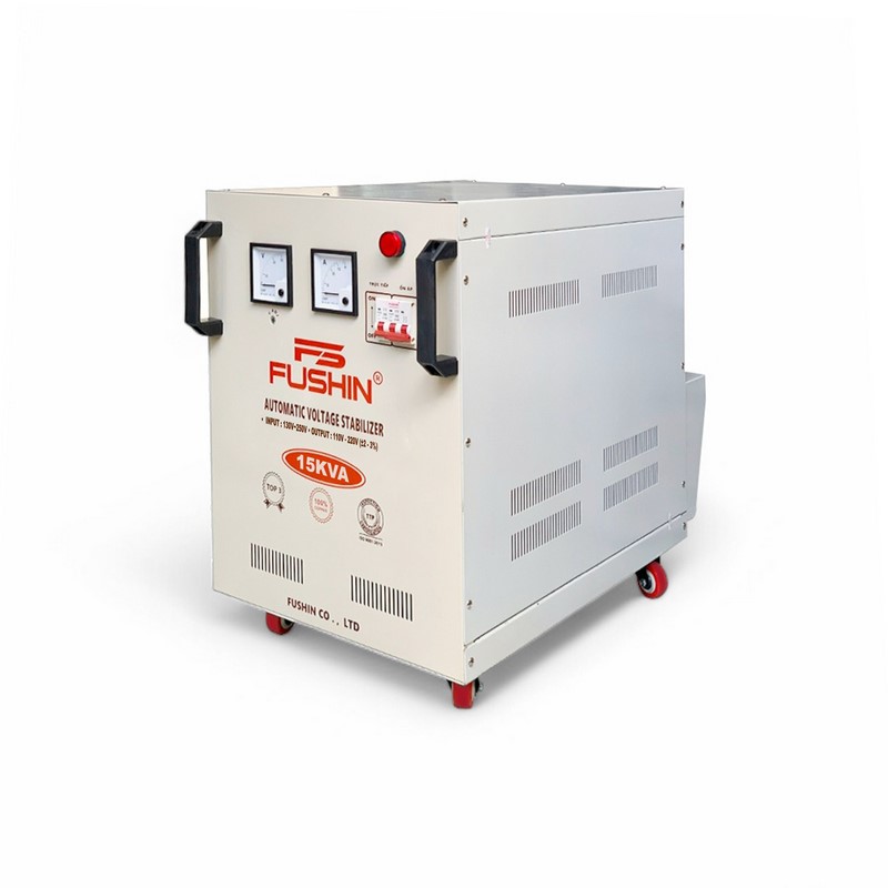 Ổn Áp 1 Pha 15KVA FUSHIN Dải 130V~250V Ra 110V-220V - Hình thực tế 3