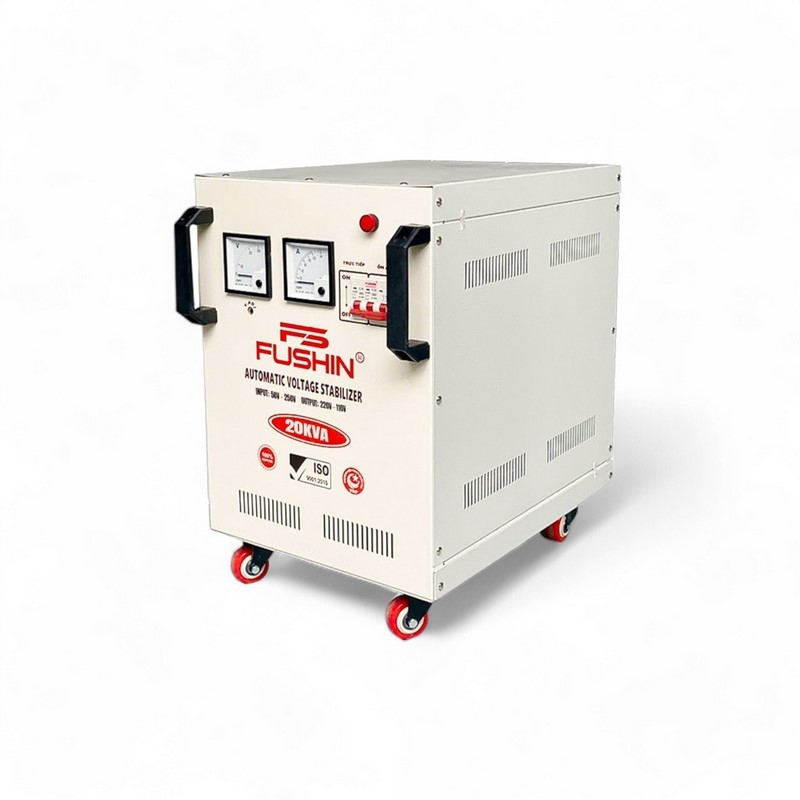 Ổn Áp 1 Pha 20KVA FUSHIN Dải 50V~250V Ra 110V-220V – Hình ảnh sản phẩm thực tế 3