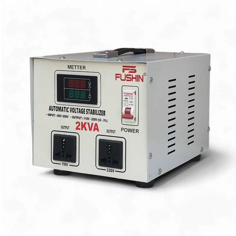 Ổn Áp 1 Pha 2KVA FUSHIN Dải 90V~250V Ra 110V-220V – Hình ảnh sản phẩm thực tế 3