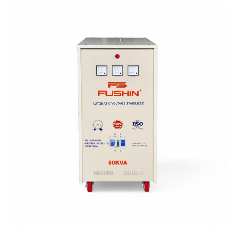 Ổn Áp 1 Pha 50KVA FUSHIN Dải 50V~250V Ra 110V-220V – Hình ảnh sản phẩm thực tế 1