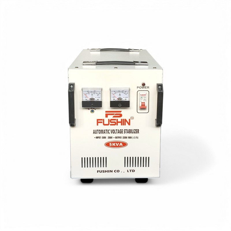 Ổn Áp 1 Pha 5KVA FUSHIN Dải 130V~250V Ra 110V-220V - Hình thực tế 1