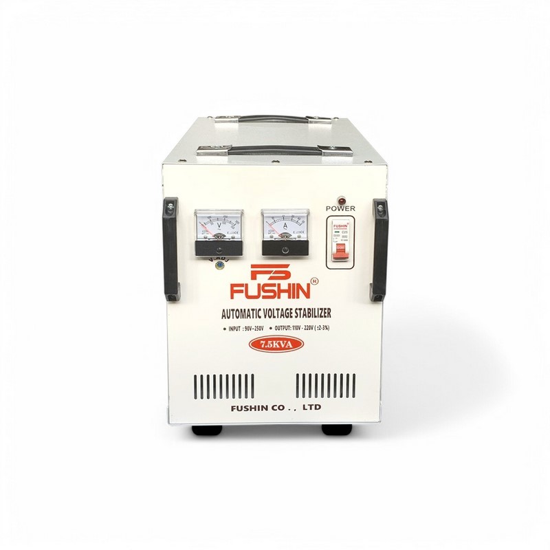 Ổn Áp 1 Pha 7.5KVA FUSHIN Dải 90V~250V Ra 110V-220V - Hình thực tế 1