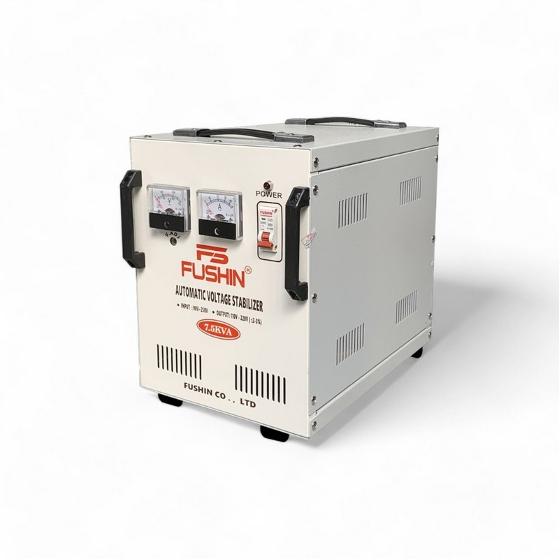 Ổn Áp 1 Pha 7.5KVA FUSHIN Dải 90V~250V Ra 110V-220V - Hình thực tế 3
