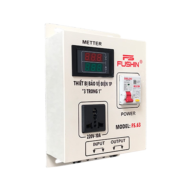 Thiết Bị Chống Giật FS.63 FUSHIN Bảo Vệ Điện 1 Pha 3 In 1 - hình 3