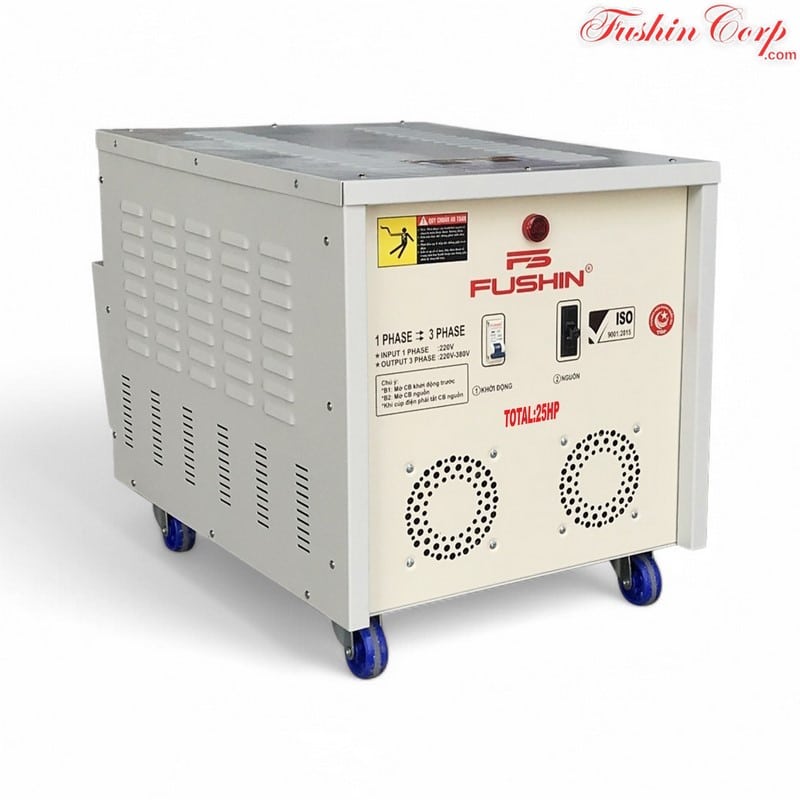 Biến Áp 1 Pha 220V Ra 3 Pha 220V 25HP FUSHIN - Hình 2
