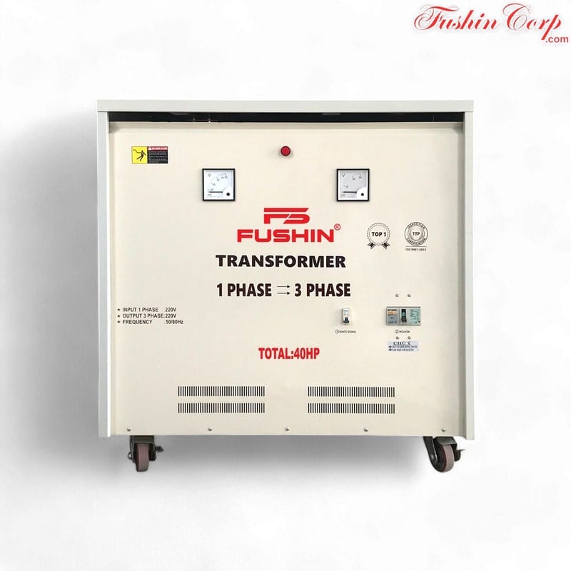 Biến Áp 1 Pha 220V Ra 3 Pha 220V 40HP FUSHIN - Hình 1