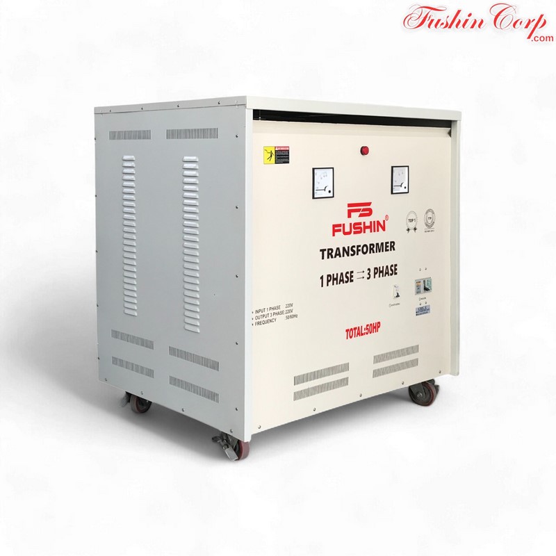 Biến Áp 1 Pha 220V Ra 3 Pha 220V 50HP FUSHIN - Hình 2