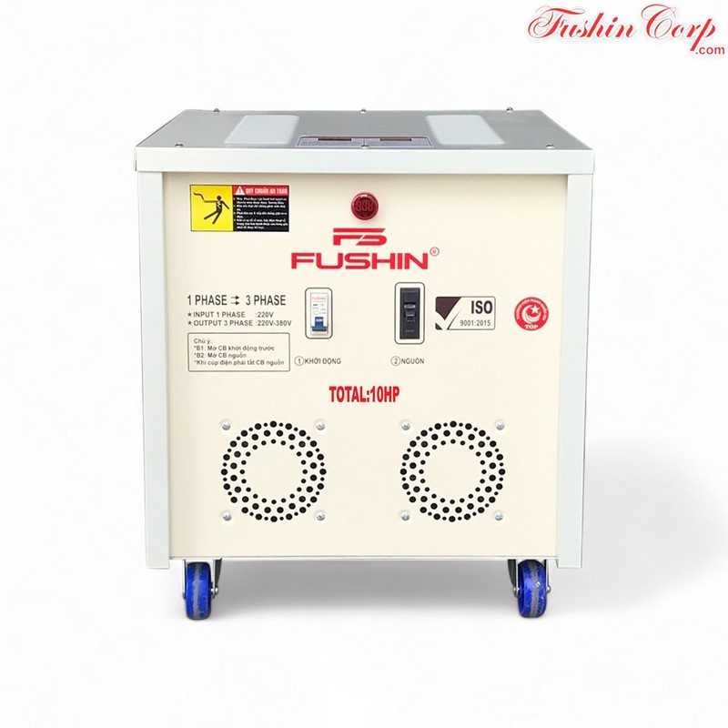 Biến Áp 1 Pha 220V Ra 3 Pha 220V Và 380V 10HP FUSHIN - Hình 1