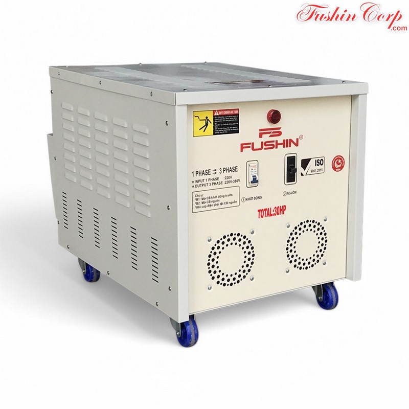 Biến Áp 1 Pha 220V Ra 3 Pha 220V Và 380V 30HP FUSHIN - Hình 2