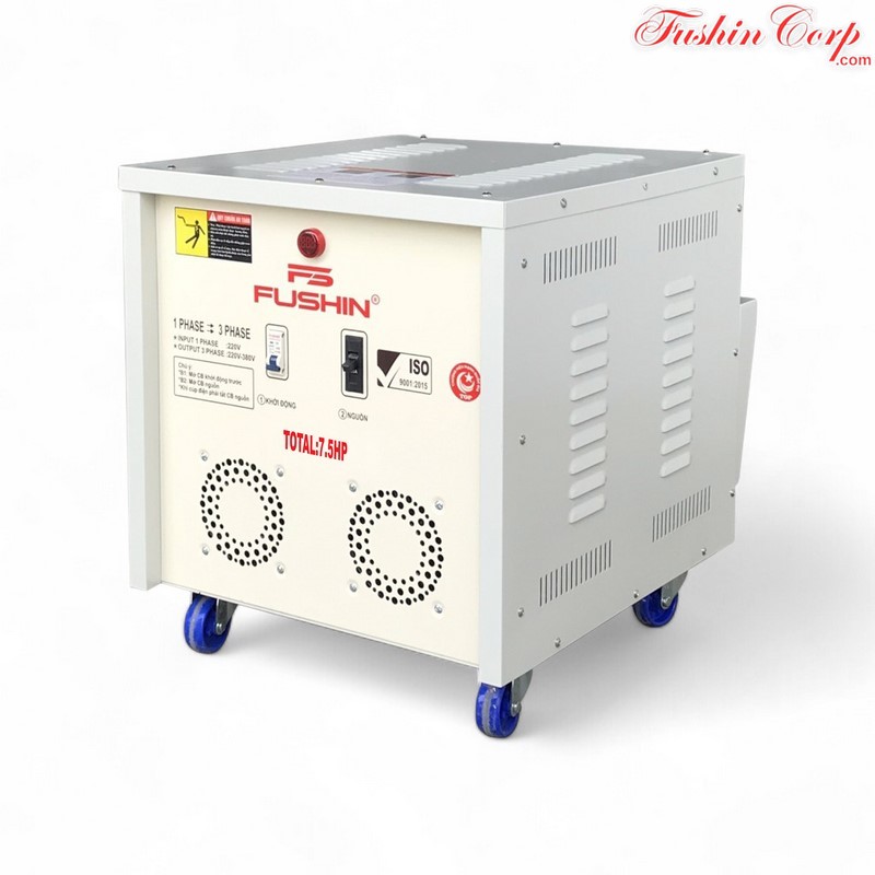 Biến Áp 1 Pha 220V Ra 3 Pha 220V Và 380V 7.5HP FUSHIN - Hình 3