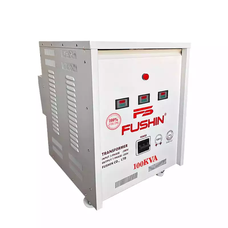 Biến áp 3 pha 380V ra 1 pha 220V 100KVA FUSHIN dây đồng - Hình 2