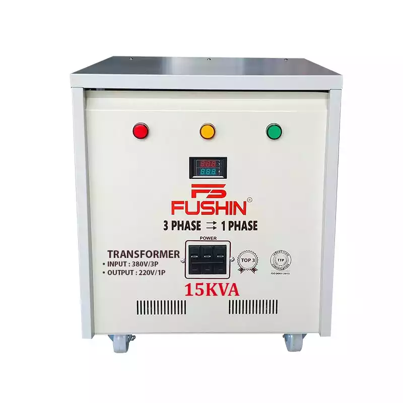 Biến áp 3 pha 380V ra 1 pha 220V 15KVA FUSHIN thông dụng - Hình 1