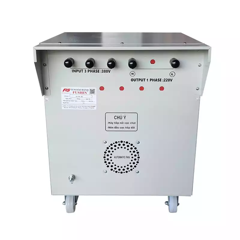 Biến áp 3 pha 380V ra 1 pha 220V 20KVA FUSHIN dây đồng - Hình 4
