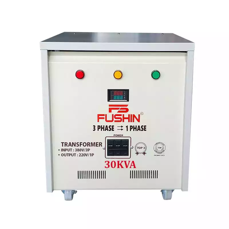 Biến áp 3 pha 380V ra 1 pha 220V 30KVA FUSHIN thông dụng - Hình 1