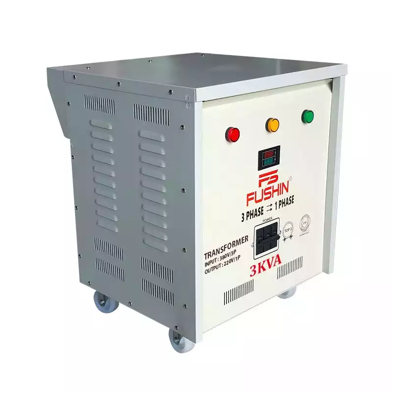 Biến áp 3 pha 380V ra 1 pha 220V 3KVA FUSHIN thông dụng - Hình 2