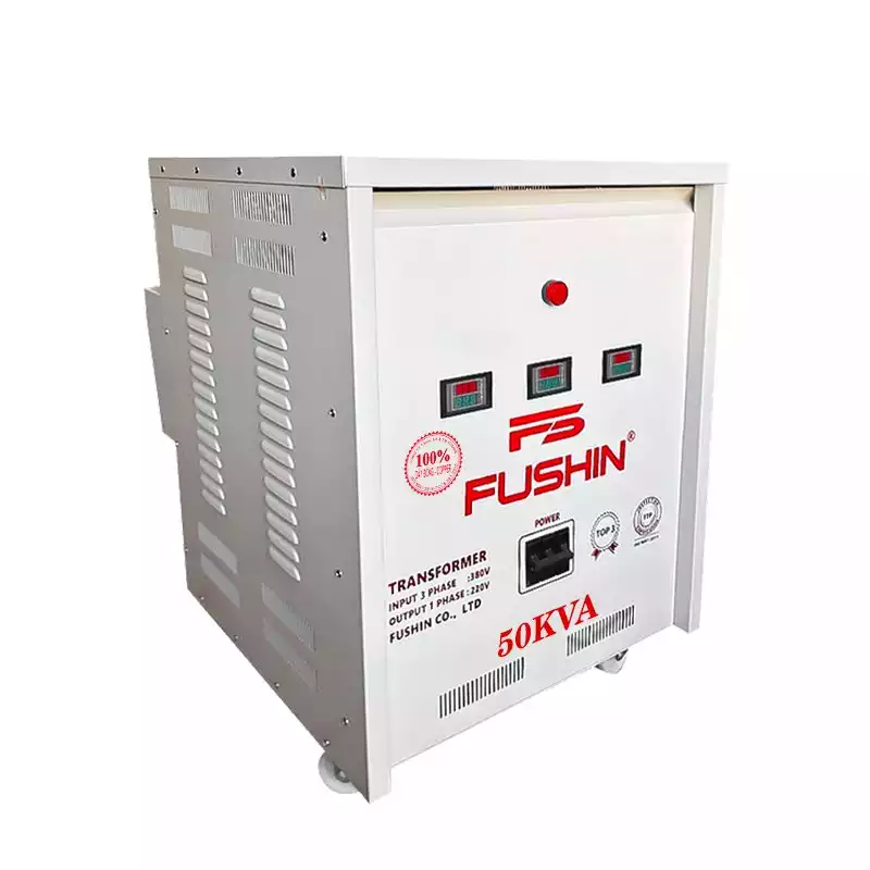 Biến áp 3 pha 380V ra 1 pha 220V 50KVA FUSHIN dây đồng - Hình 2