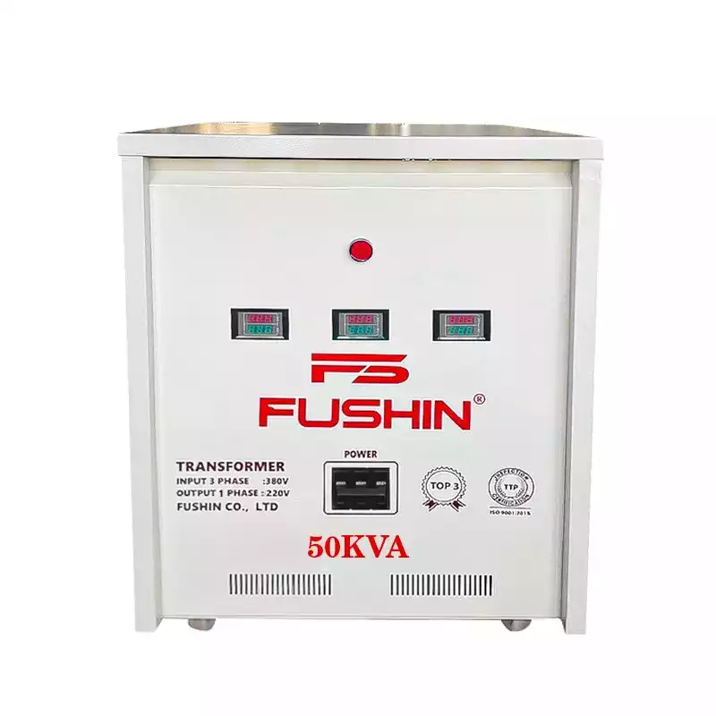 Biến áp 3 pha 380V ra 1 pha 220V 50KVA FUSHIN thông dụng - Hình 1