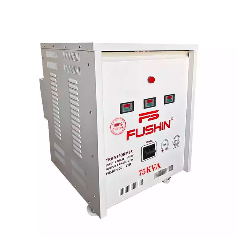 Biến áp 3 pha 380V ra 1 pha 220V 75KVA FUSHIN dây đồng - Hình 2