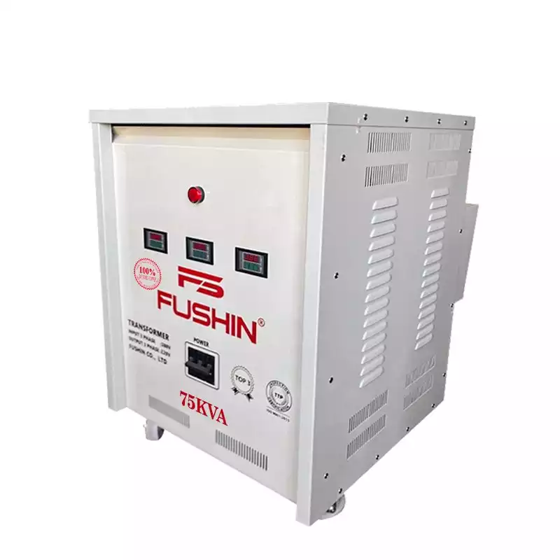 Biến áp 3 pha 380V ra 1 pha 220V 75KVA FUSHIN dây đồng - Hình 3