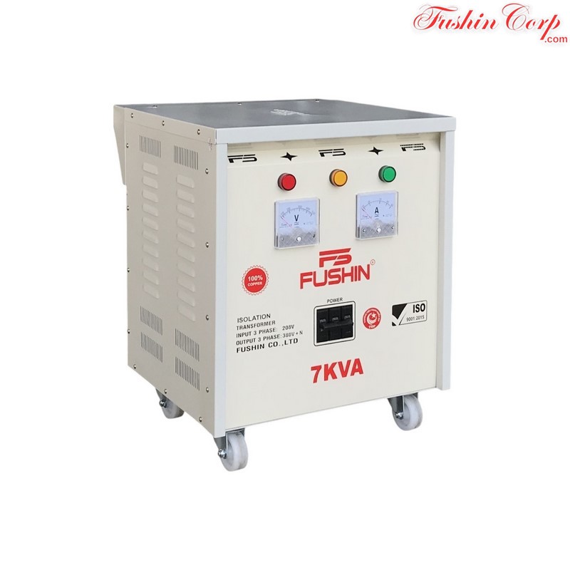 Biến Áp Cách Ly 3 Pha 7KVA FUSHIN Vào 208V Ra 380V+N - Hình 2