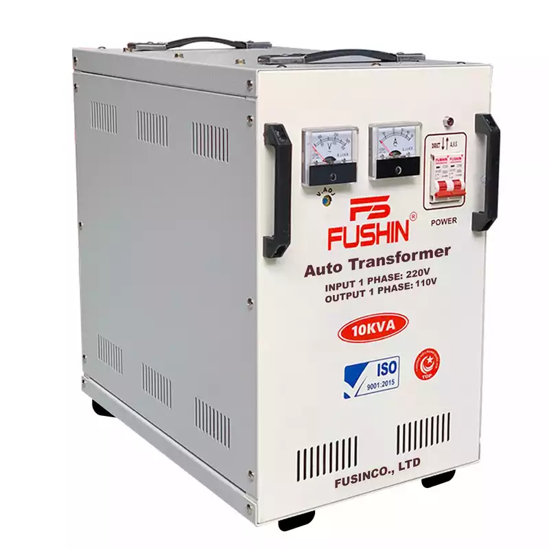Biến Áp Tự Ngẫu 1 Pha 10KVA FUSHIN Vào 220V Ra 100V Và 110V Thông Dụng - Hình 2