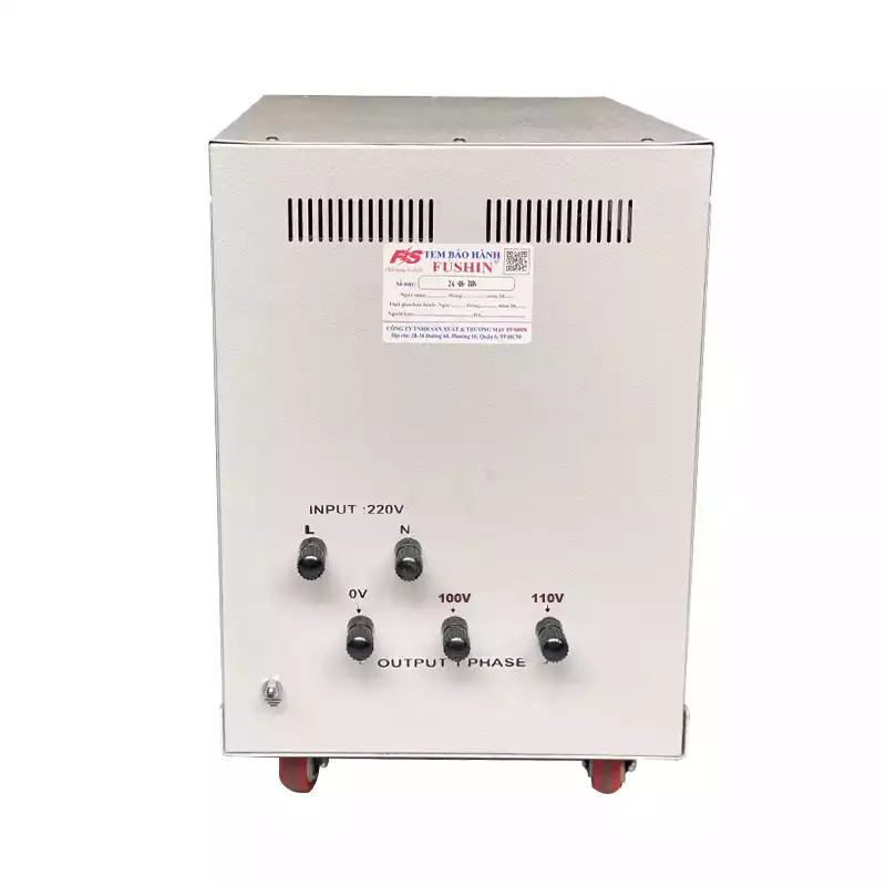 Biến Áp Tự Ngẫu 1 Pha 15KVA FUSHIN Vào 220V Ra 100V Và 110V Thông Dụng - Hình 4