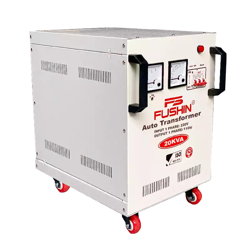 Biến Áp Tự Ngẫu 1 Pha 20KVA FUSHIN Vào 220V Ra 100V Và 110V Thông Dụng - Hình 2