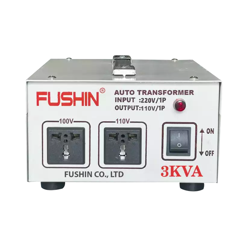 Biến Áp Tự Ngẫu 1 Pha 3KVA FUSHIN Vào 220V Ra 100V Và 110V Thông Dụng - Hình 1