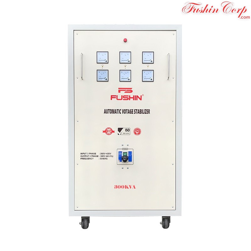 Ổn Áp 3 Pha 300KVA FUSHIN Dải 260V~430V Ra 380V - Hình 1