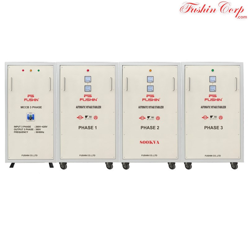 Ổn Áp 3 Pha 800KVA FUSHIN Dải 260V~430V Ra 380V - Hình 1