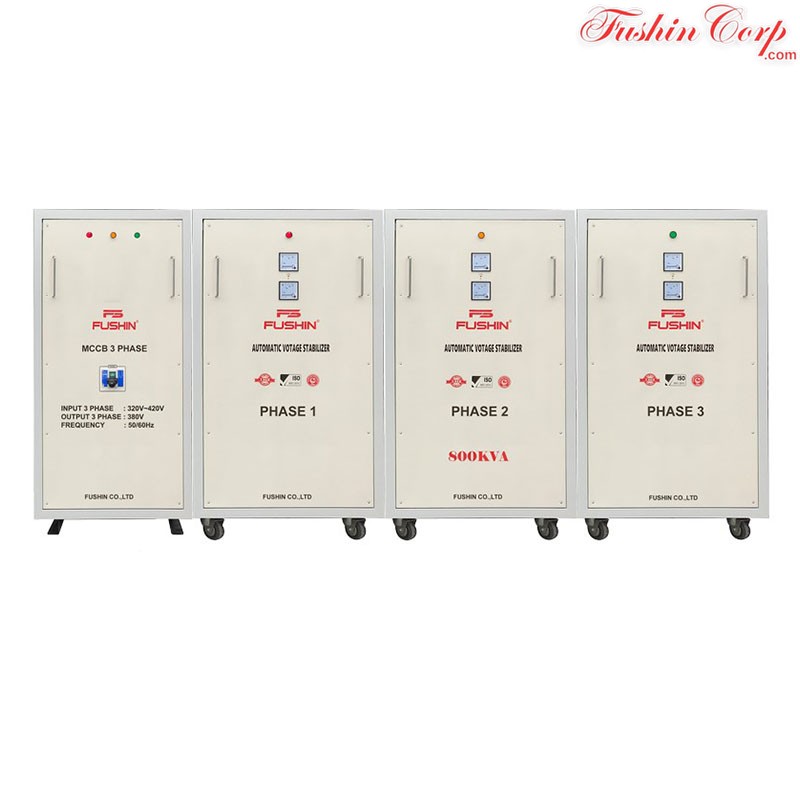 Ổn Áp 3 Pha 800KVA FUSHIN Dải 320V~430V Ra 380V - Hình 1