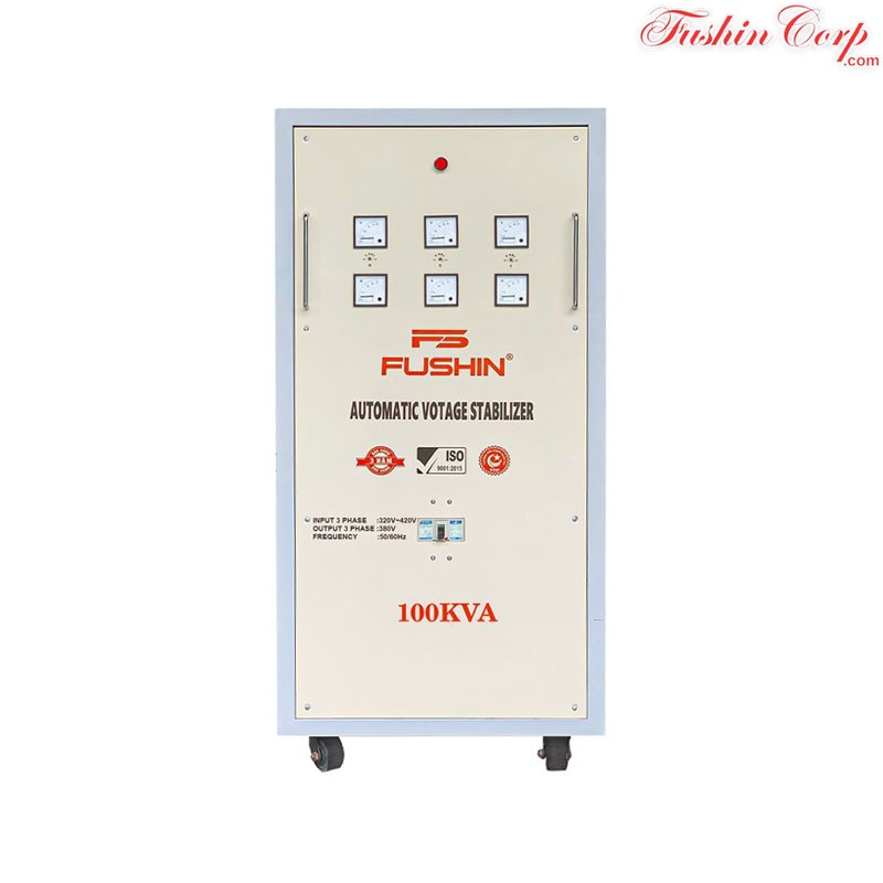 Ổn Áp 3 Pha 100KVA FUSHIN Dải 320V~430V Ra 380V - Hình1