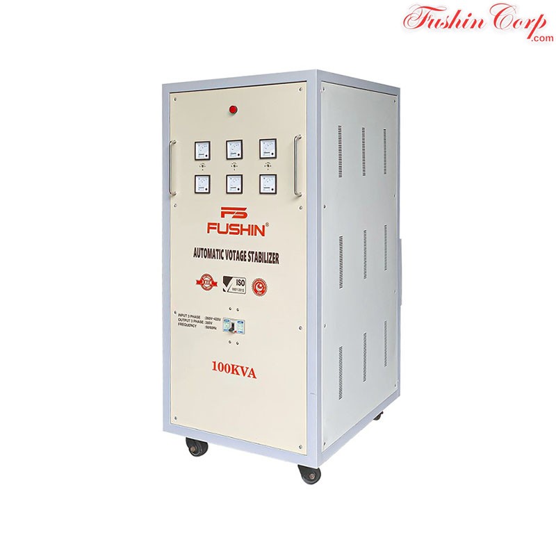 Ổn Áp 3 Pha 100KVA FUSHIN Dải 320V~430V Ra 380V - Hình 2