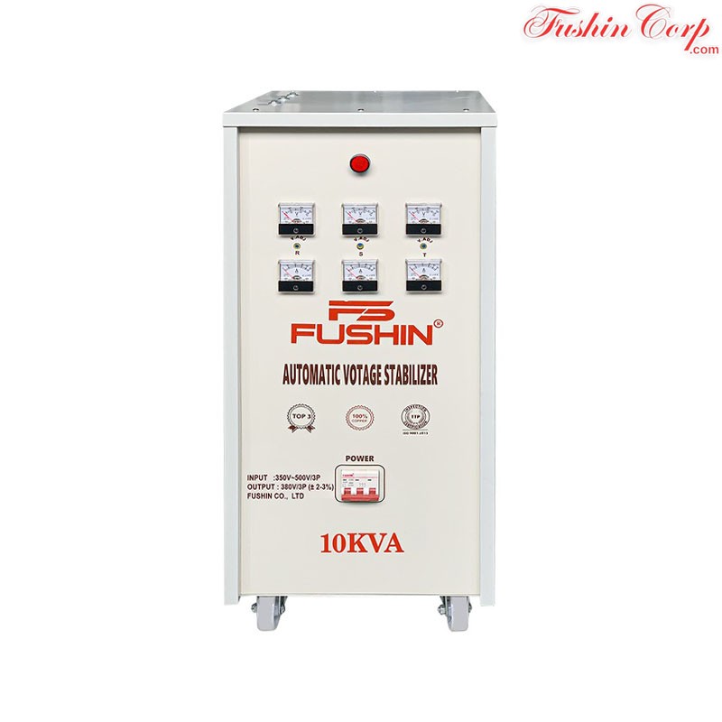 Ổn Áp 3 Pha 10KVA FUSHIN Dải 350V~500V Ra 380V Dành Cho Năng Lượng Mặt Trời - Hình 1
