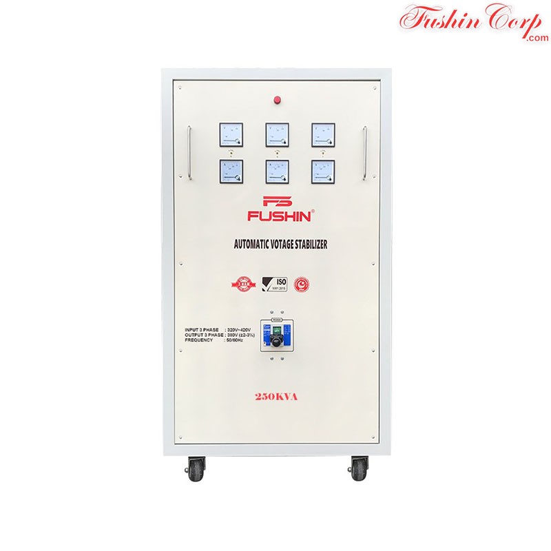 Ổn Áp 3 Pha 250KVA FUSHIN Dải 320V~430V Ra 380V - Hình 1