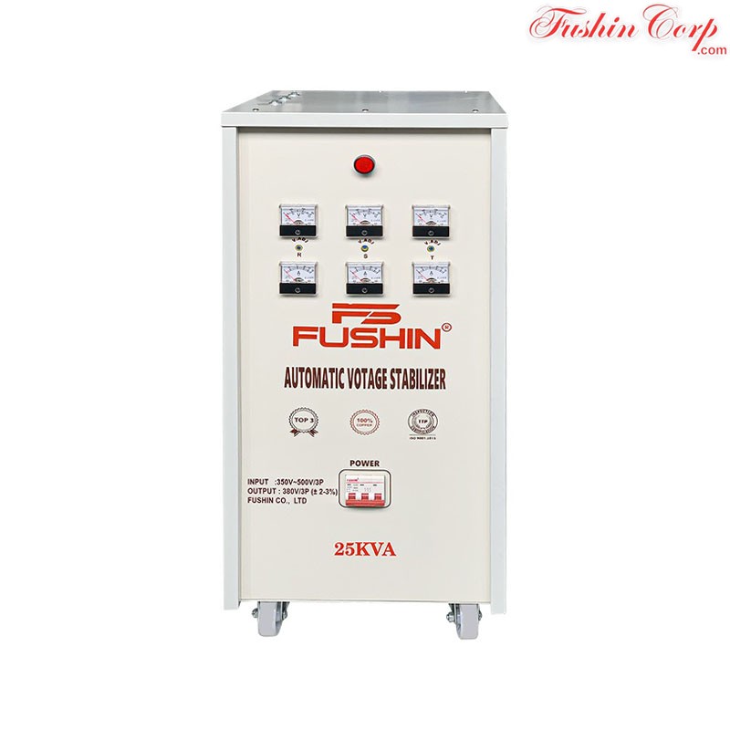 Ổn Áp 3 Pha 25KVA FUSHIN Dải 350V~500V Ra 380V Dành Cho Năng Lượng Mặt Trời - Hình 1