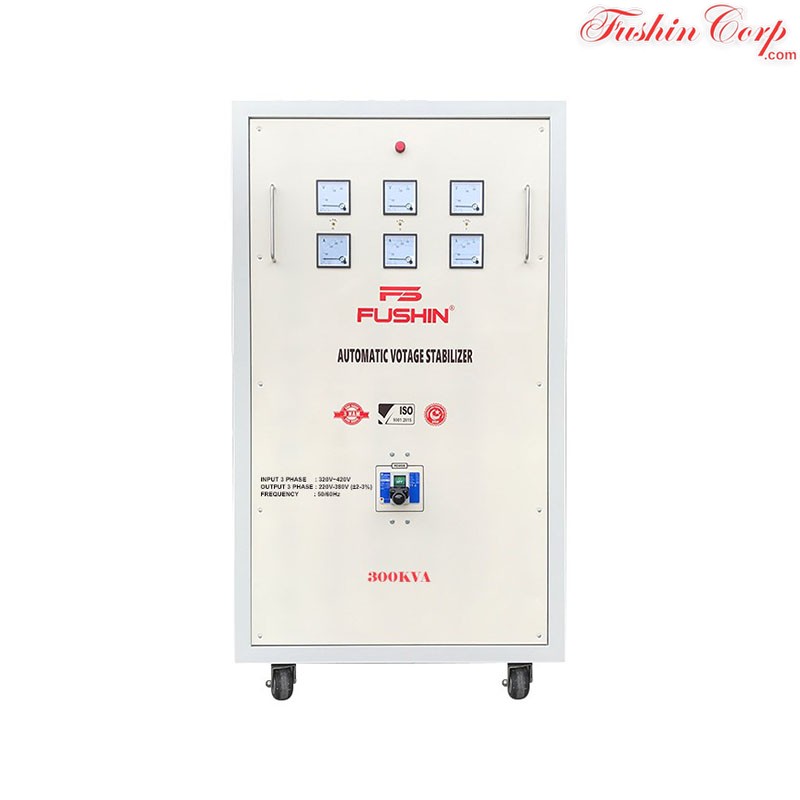 Ổn Áp 3 Pha 300KVA FUSHIN Dải 320V~430V Ra 220V Và 380V - Hình 1