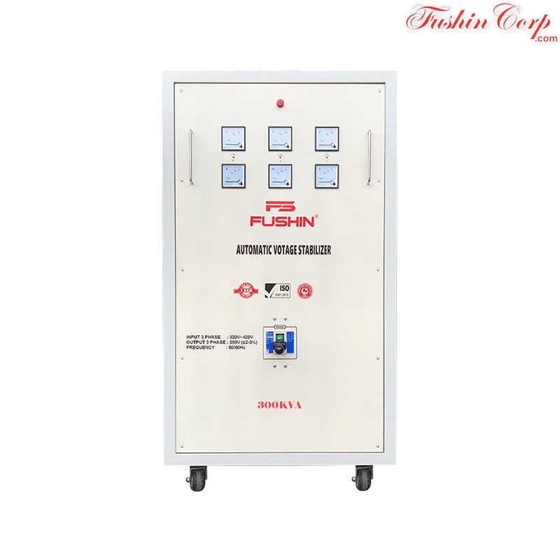Ổn Áp 3 Pha 300KVA FUSHIN Dải 320V~430V Ra 380V - Hình 1