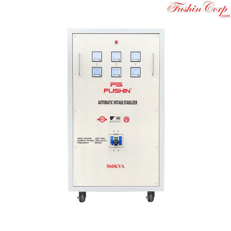 Ổn Áp 3 Pha 560KVA FUSHIN Dải 320V~430V Ra 380V -Hinh 1