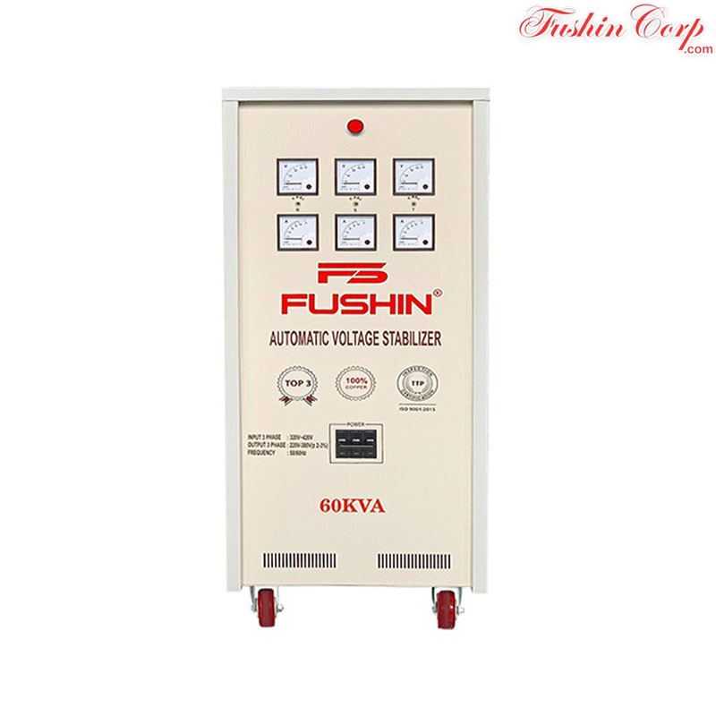 Ổn Áp 3 Pha 60KVA FUSHIN Dải 320V~430V Ra 220V Và 380V - Hình 1