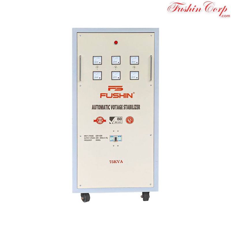 Ổn Áp 3 Pha 75KVA FUSHIN Dải 320V~430V Ra 220V Và 380V - Hình 1