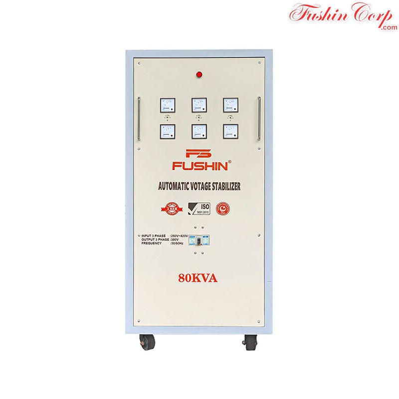 Ổn Áp 3 Pha 80KVA FUSHIN Dải 260V~430V Ra 380V - Hình 1