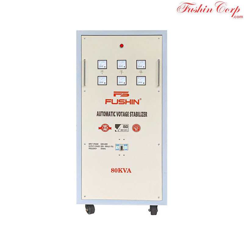 Ổn Áp 3 Pha 80KVA FUSHIN Dải 320V~430V Ra 220V Và 380V - Hình 1