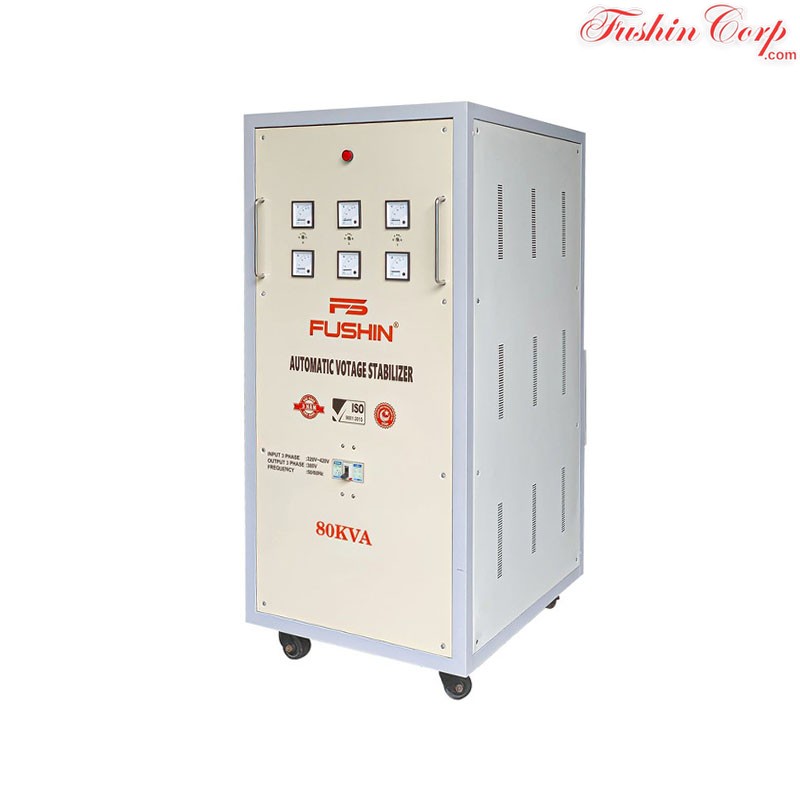 Ổn Áp 3 Pha 80KVA FUSHIN Dải 320V~430V Ra 380V - Hình 2