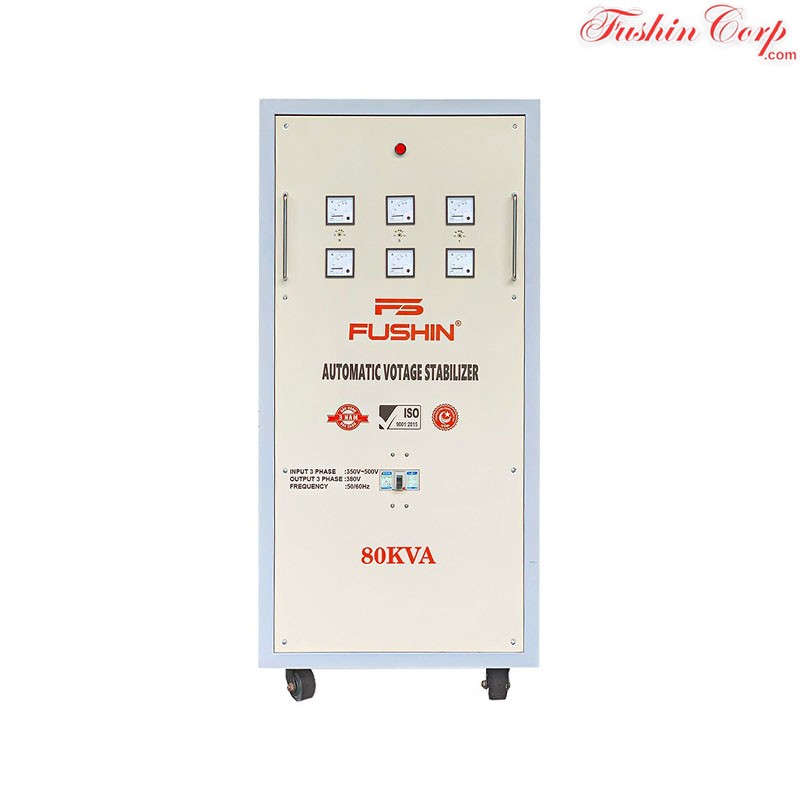 Ổn Áp 3 Pha 80KVA FUSHIN Dải 350V~500V Ra 380V Dành Cho Năng Lượng Mặt Trời - Hình 1