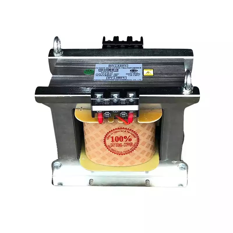 Biến Áp Trần Cách Ly 1 Pha 10KVA FUSHIN Vào 380V Ra 220V Dây Đồng - Hình 1